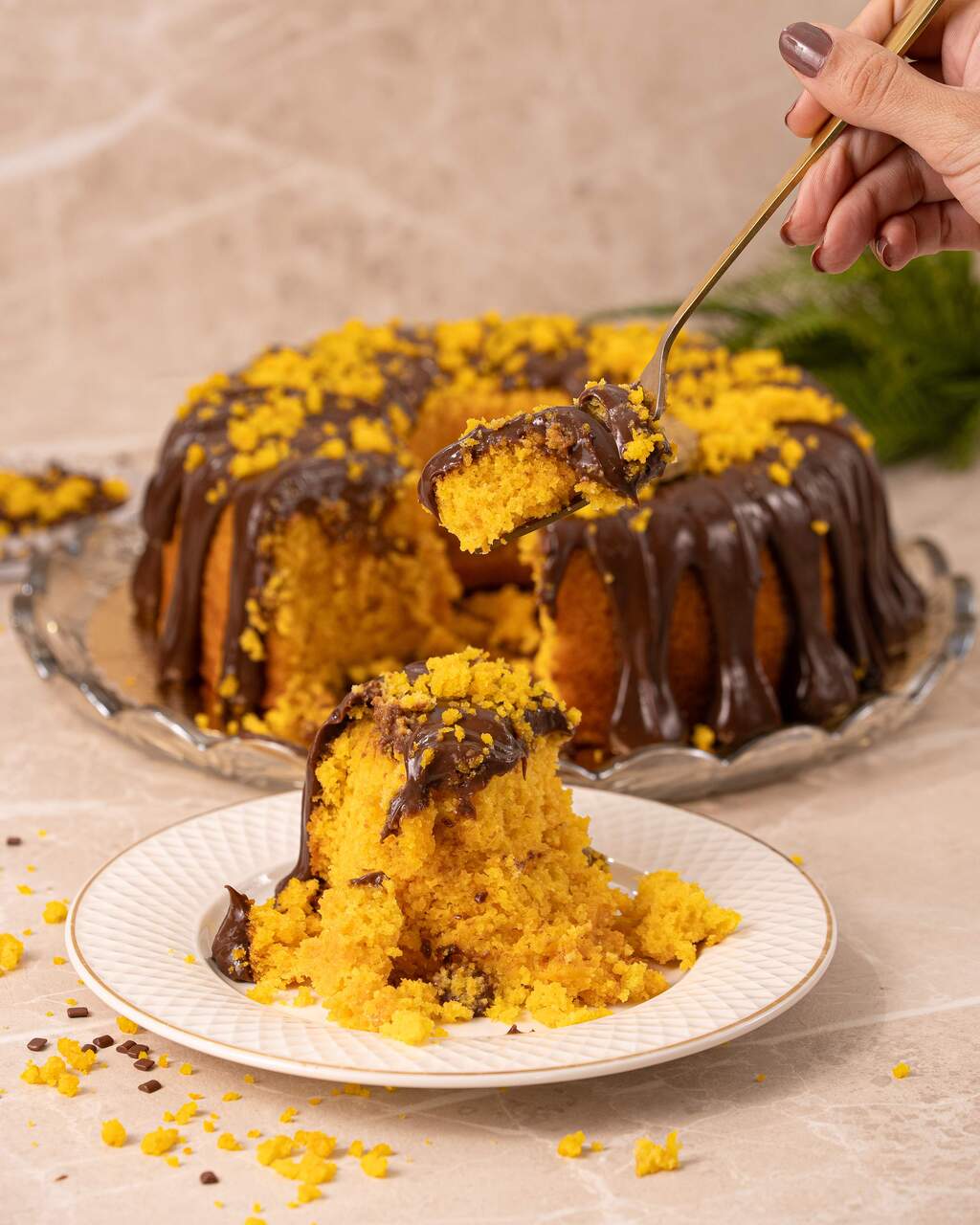 Bolo Cenoura com Brigadeiro - Imagem 2
