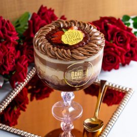 Taça Sobremesa Mousses de Chocolates e Morango