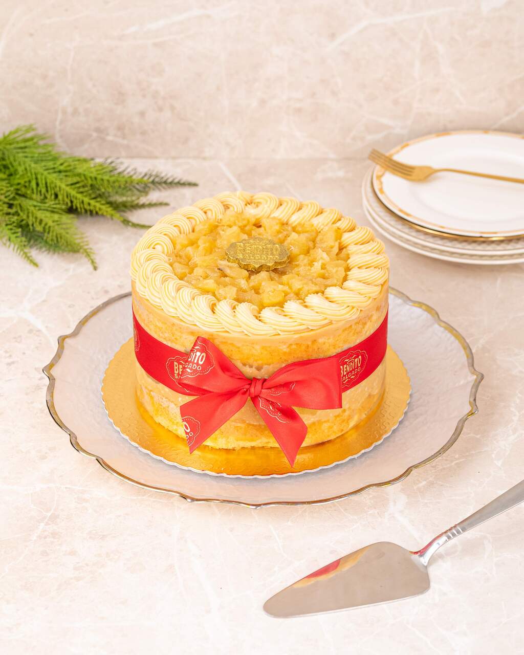 Torta Naked Abacaxi com Coco