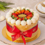 Torta Naked Morango com Ninho