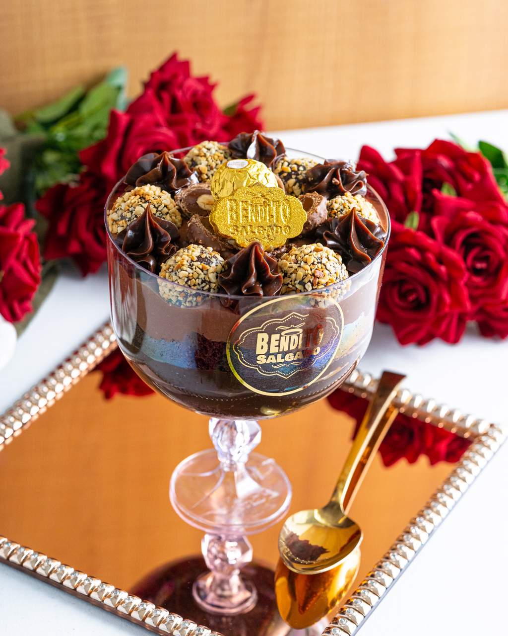 Taça Sobremesa Ferrero Rocher – Bendito Salgado
