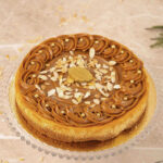 Cheesecake Doce de Leite com Amêndoas em Lascas