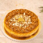 Cheesecake Doce de Leite com Amêndoas em Lascas