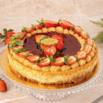 Cheesecake Morango com Brigadeiro Branco