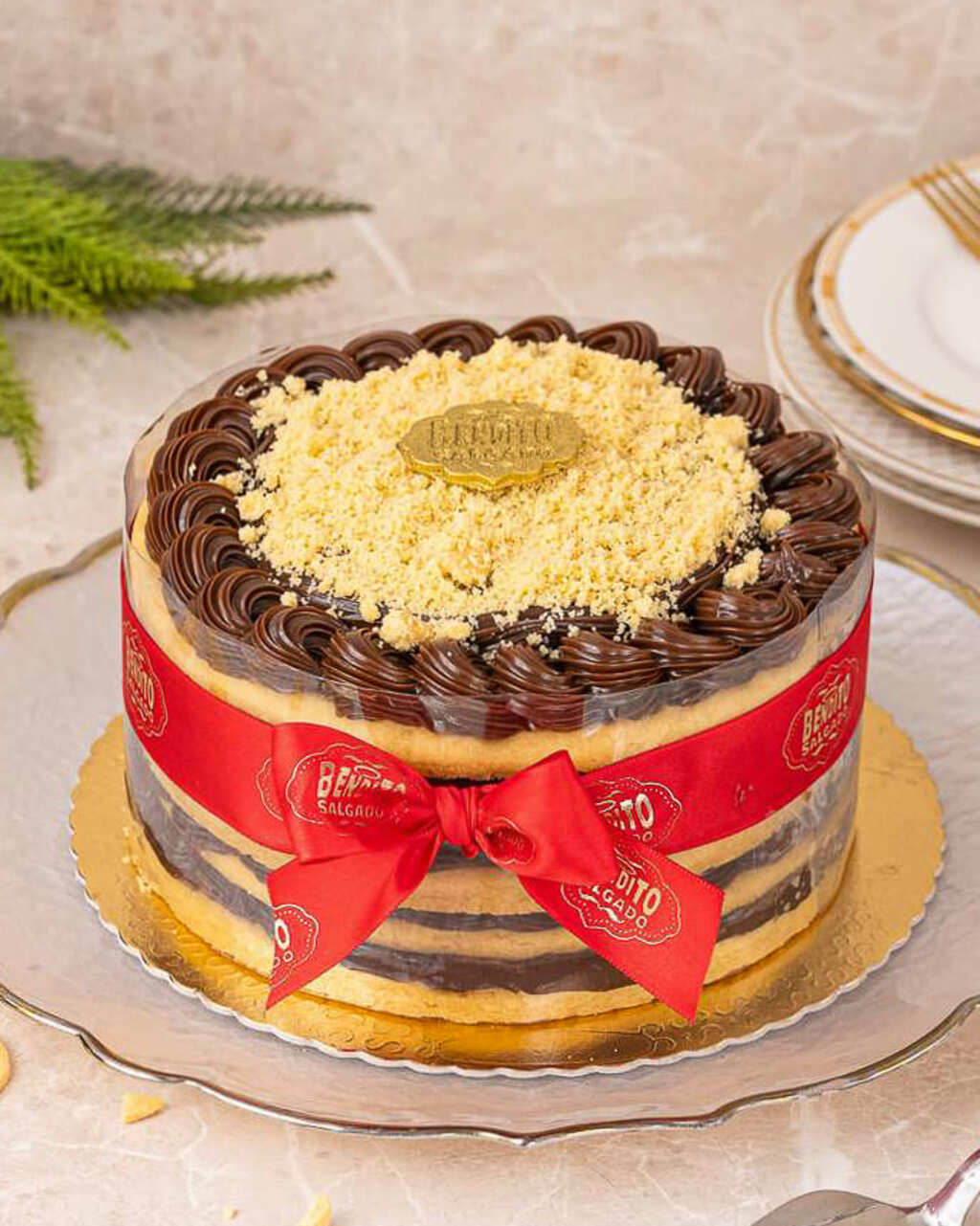 Torta Sequilho com Brigadeiro Gourmet