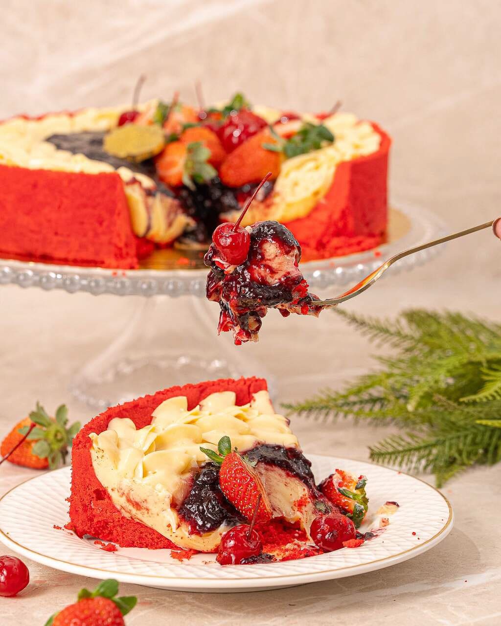 Torta Cremosa Red Velvet - Imagem 2