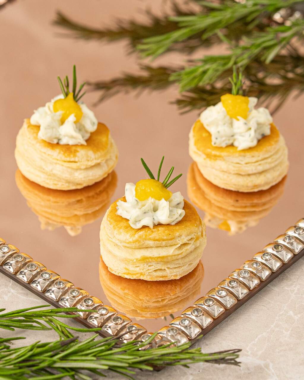 Vol Au Vent de Gorgonzola com Damasco