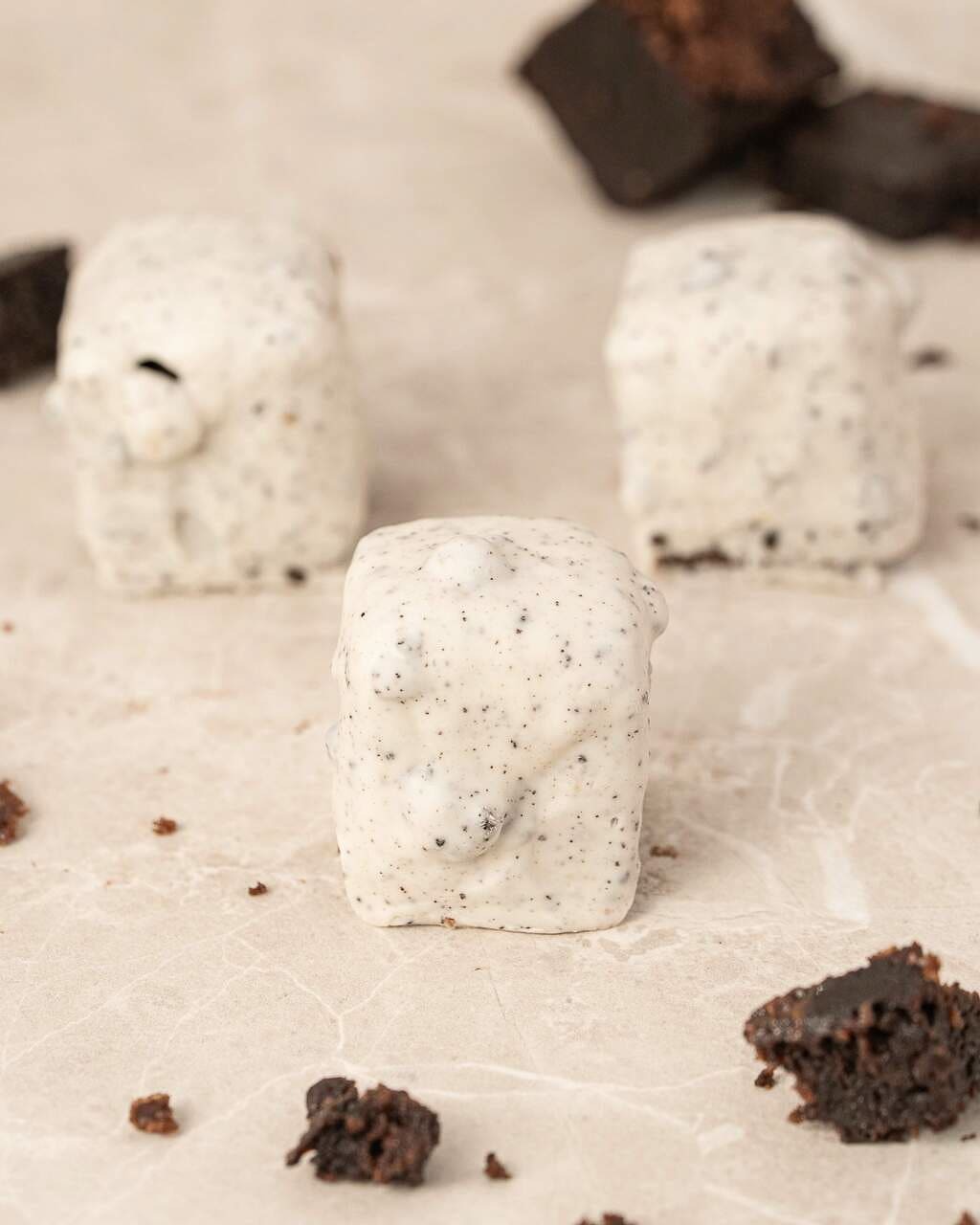 Mini Brownie Coberto Cookies’n Cream