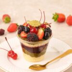 Bolo de Pote Pistache Frutas Vermelhas