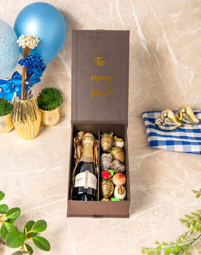 Kit Te Amo Pai Bombom e Chandon