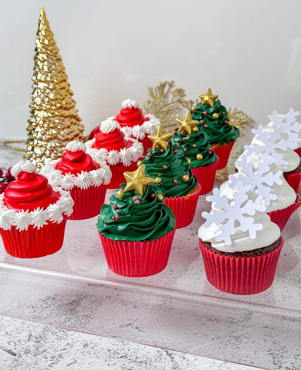Cupcakes Natal e Kit Degustação Cupcakes