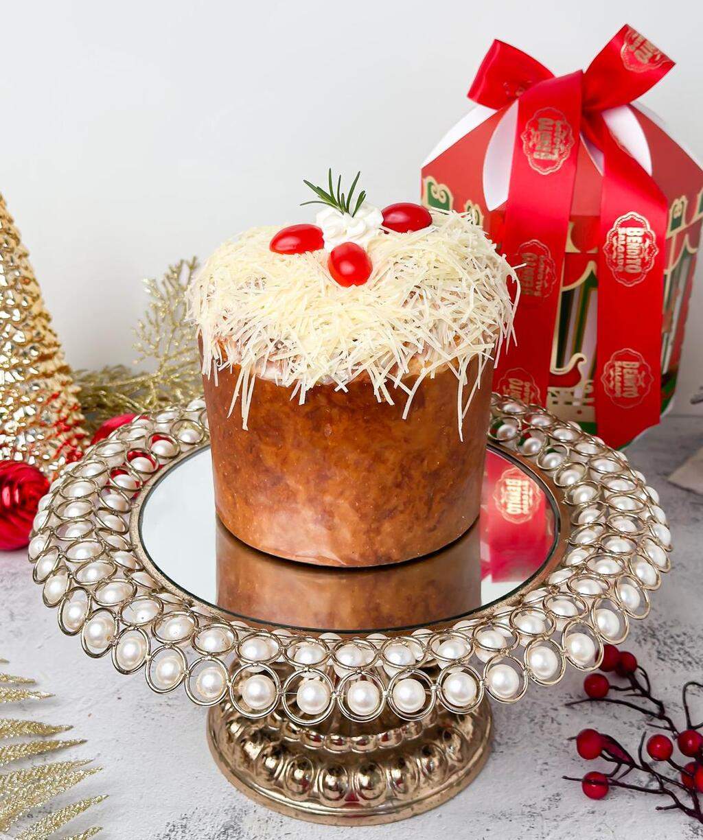 Panetone Recheado Frango com Catupiry