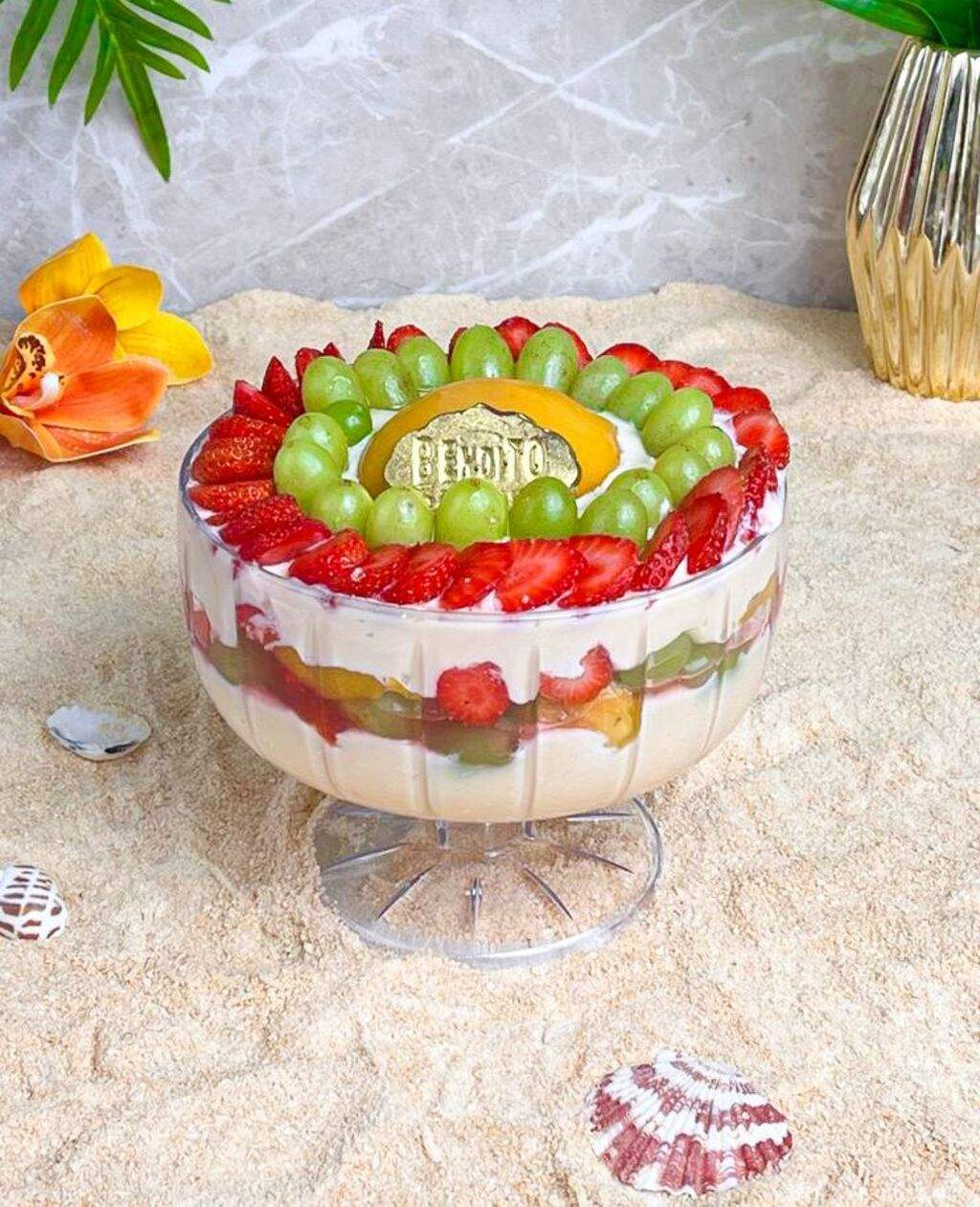 Taça Sobremesa Salada de Frutas e Ninho